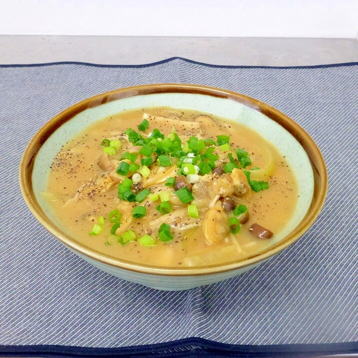 きのことあさりのカレーシチューうどん